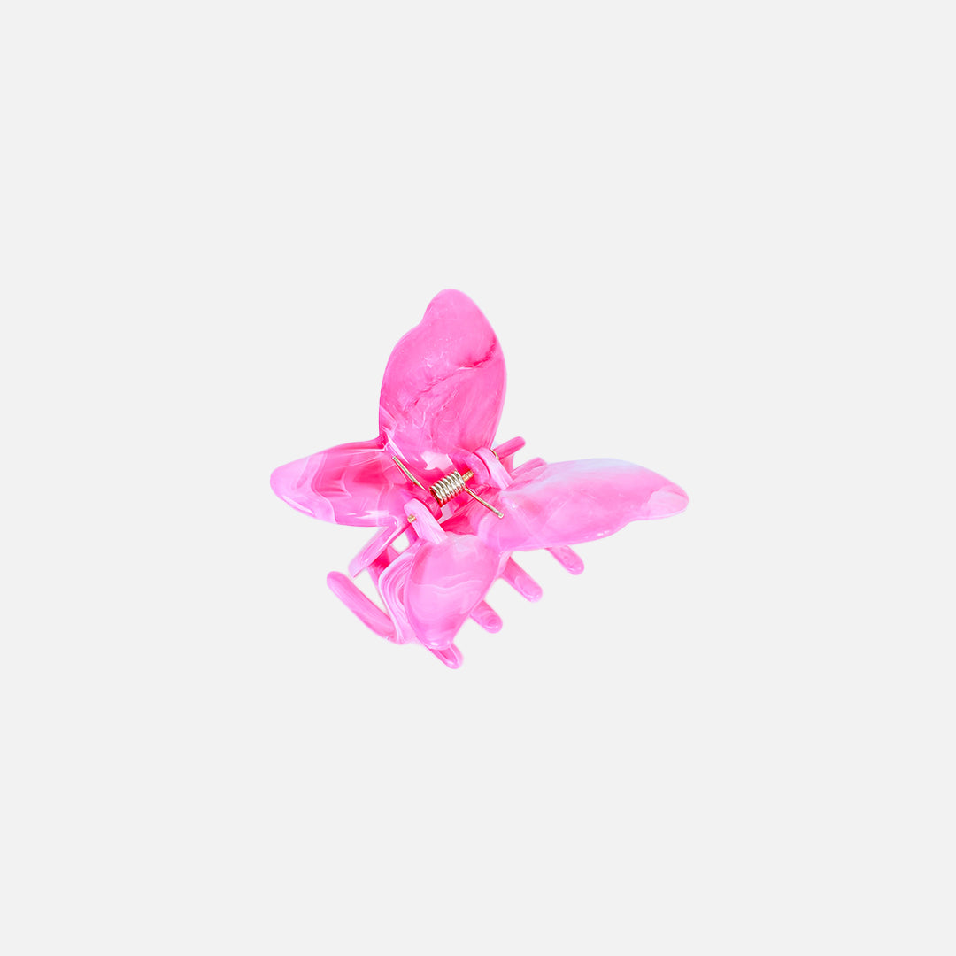 Stroberi Marble Butterfly Hair Clip