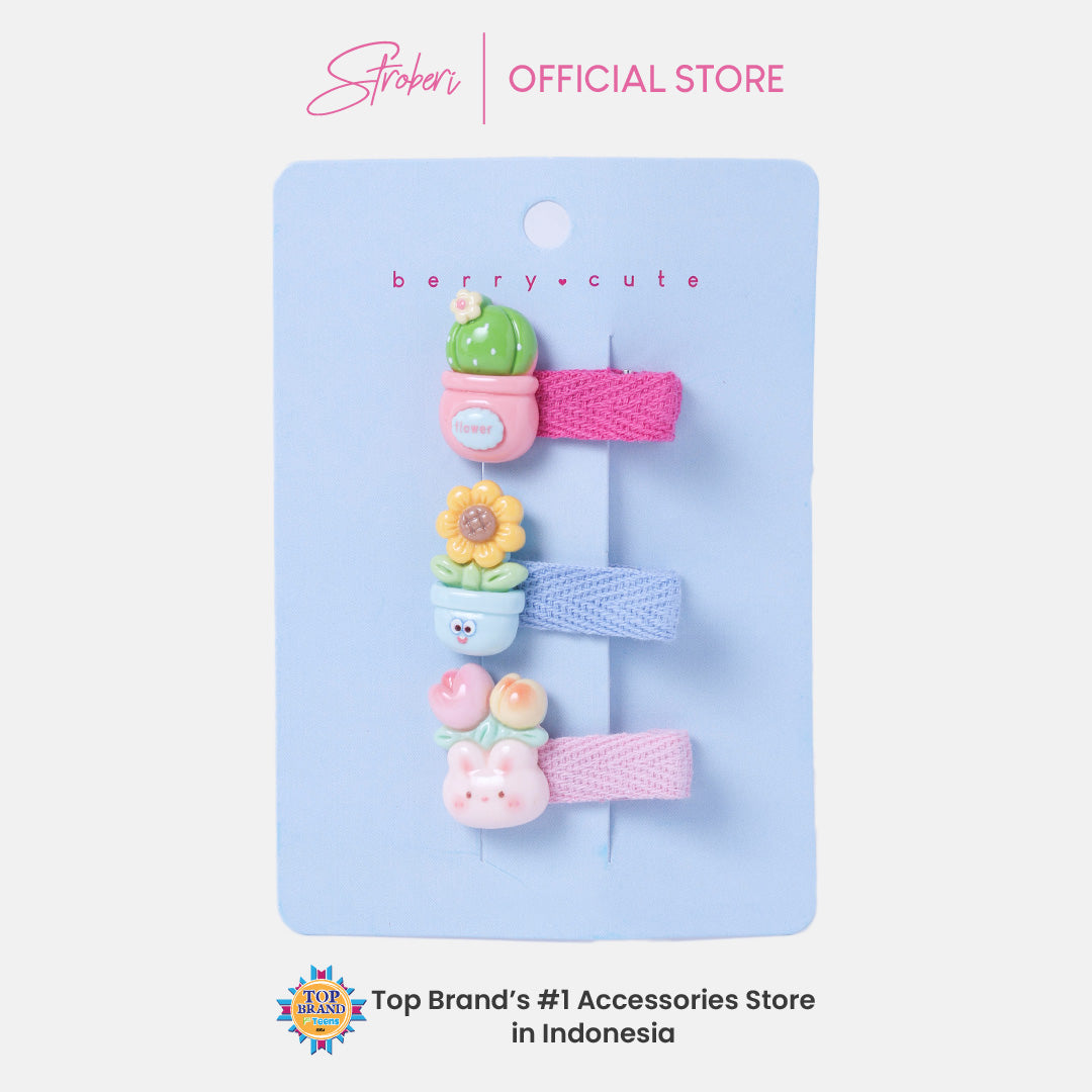 Stroberi Cute Kids Hair Clip Set