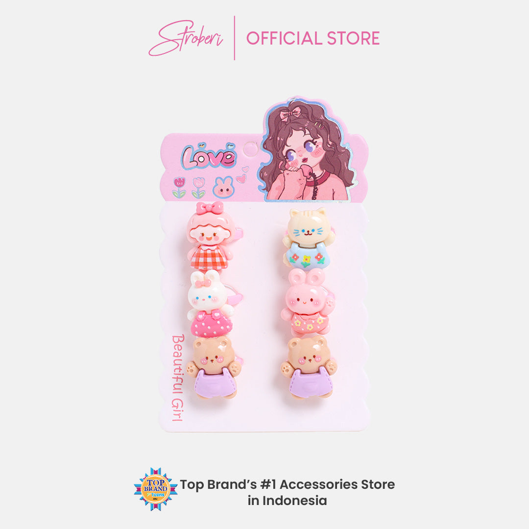 Stroberi Character Kids Ring Set