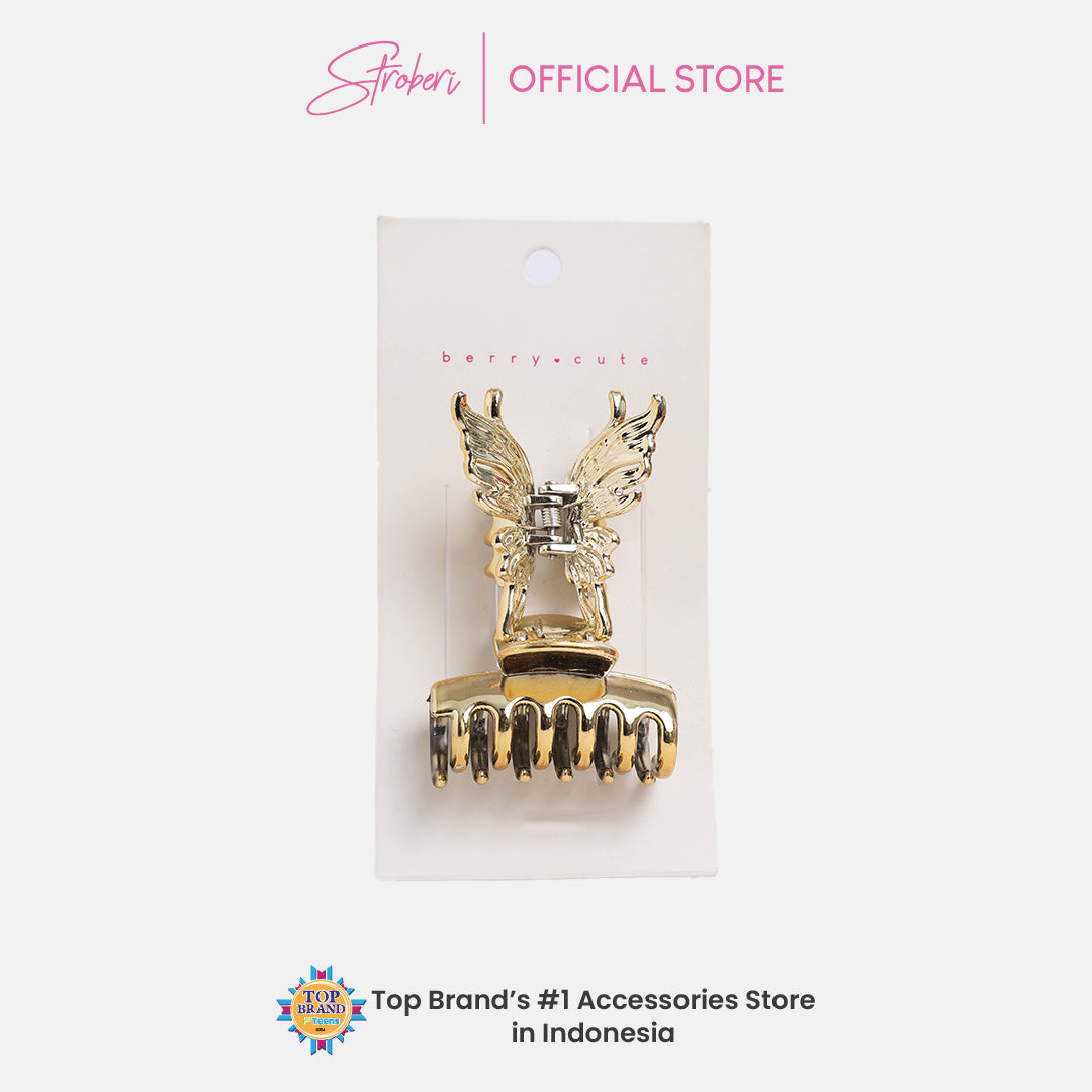 Stroberi Gold & Silver Hair Clip Set