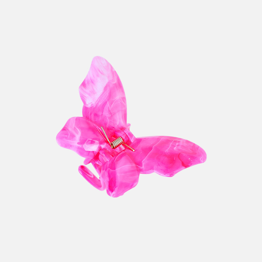 Stroberi Marble Butterfly Hair Clip