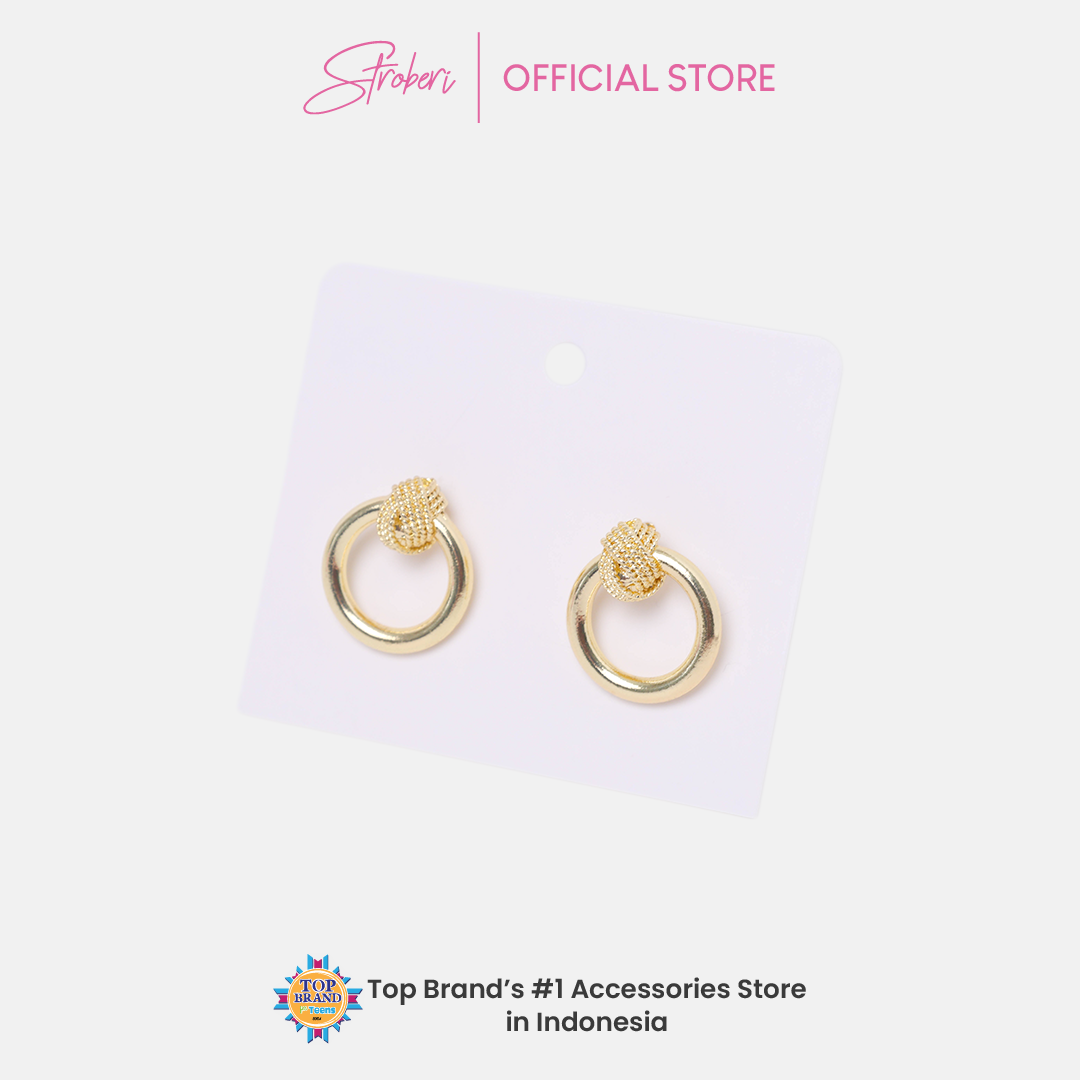 Stroberi Gold & Silver Earring -1