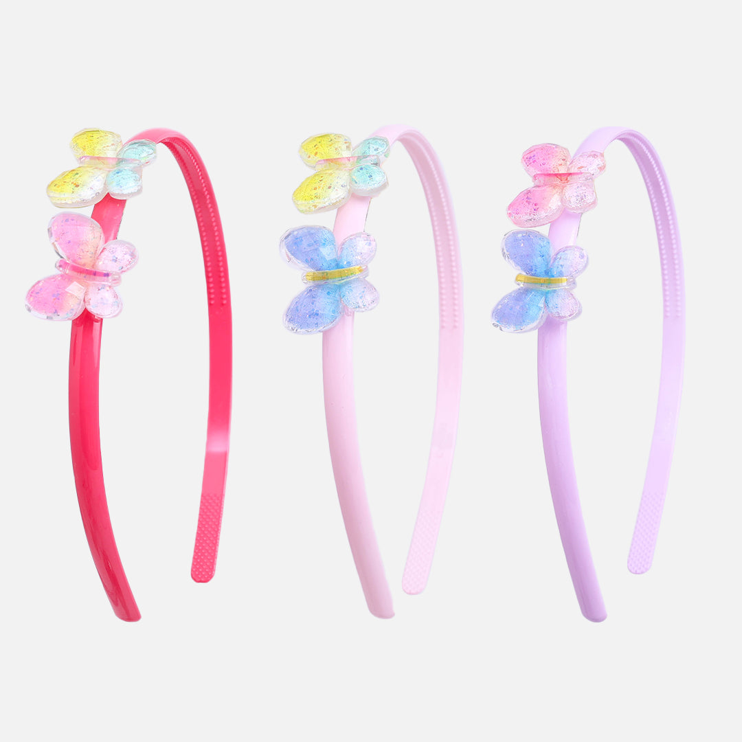 Stroberi Flower & Butterfly Clay Series Headband