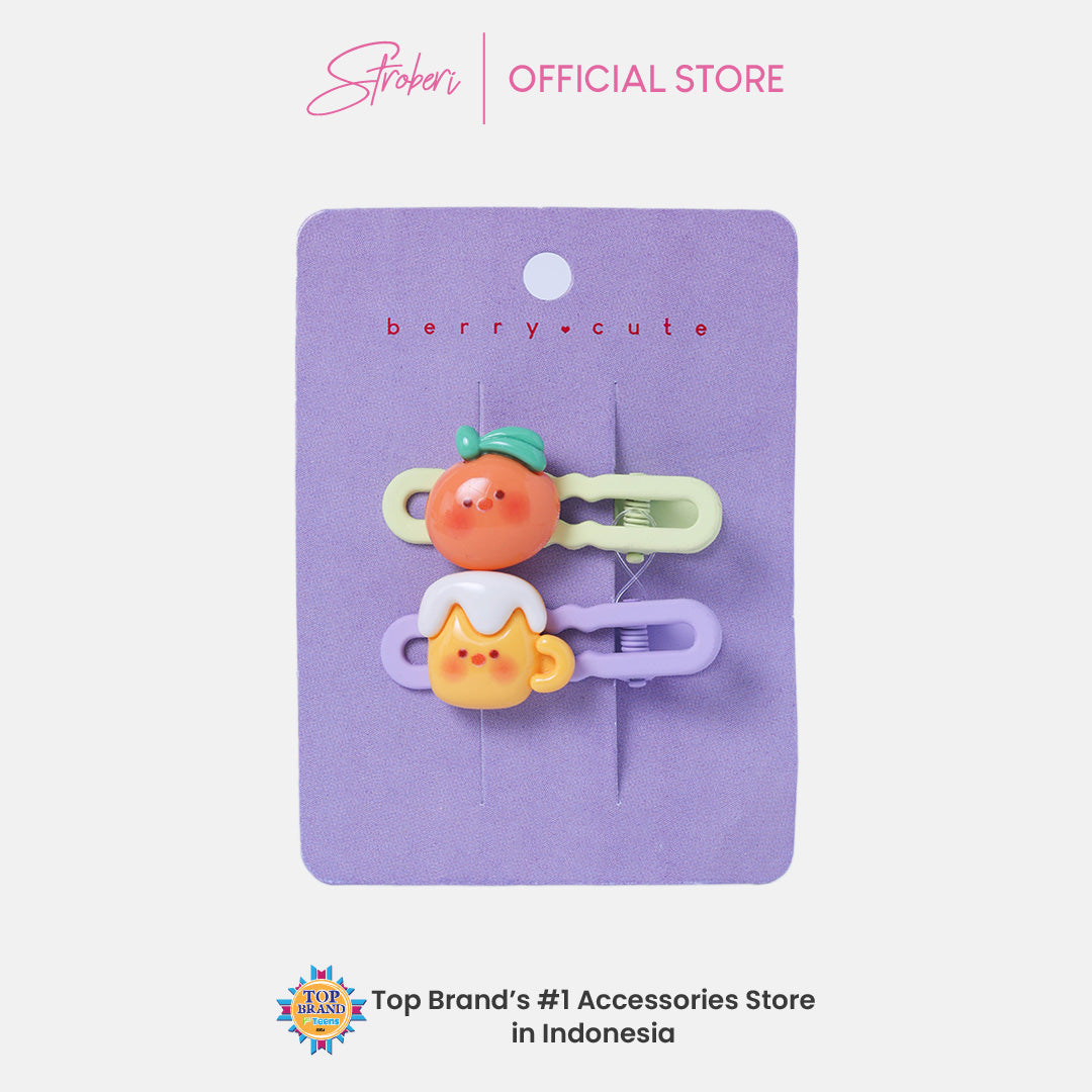 Stroberi Cute Kids Hair Clip Set