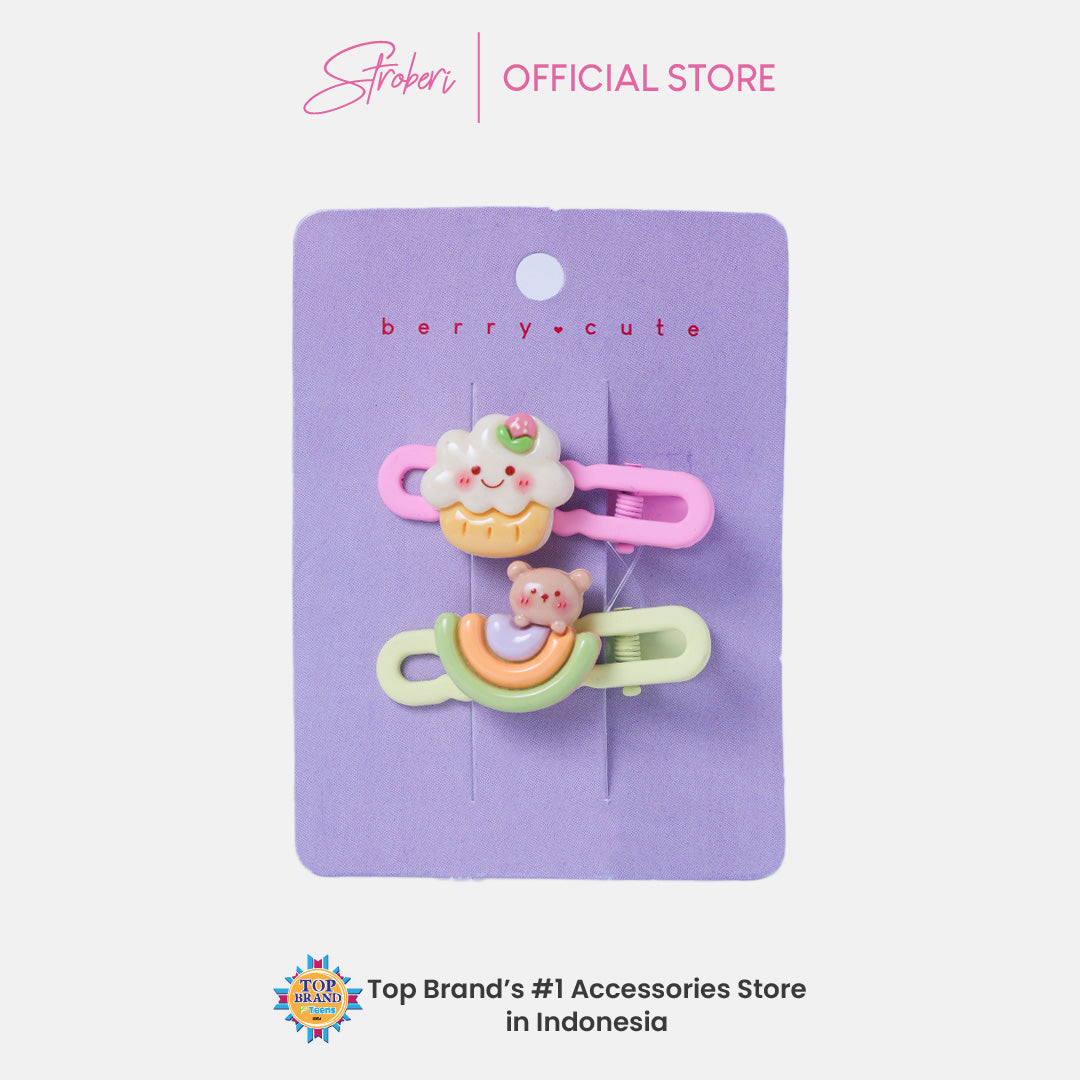 Stroberi Cute Kids Hair Clip Set