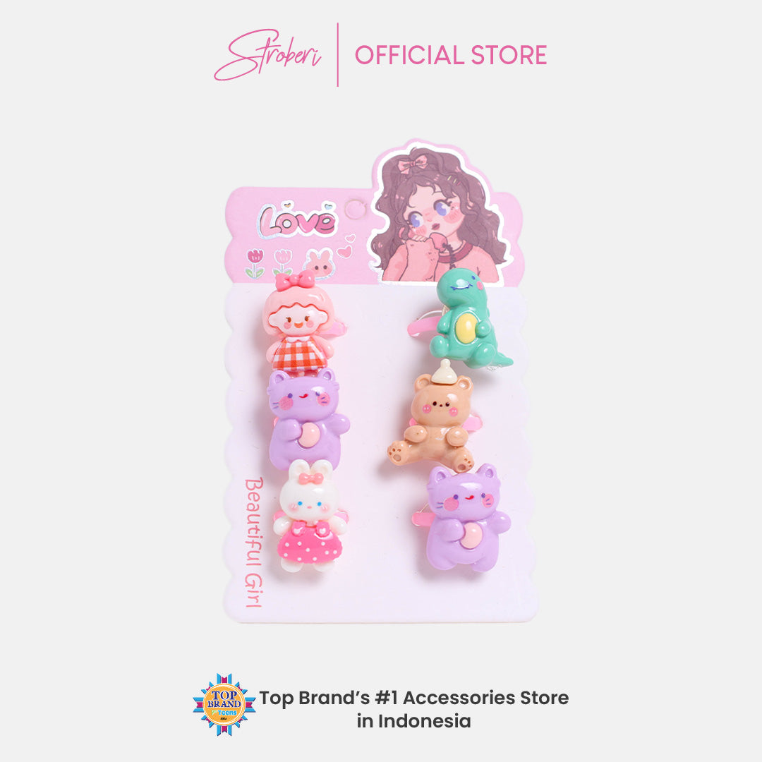 Stroberi Character Kids Ring Set