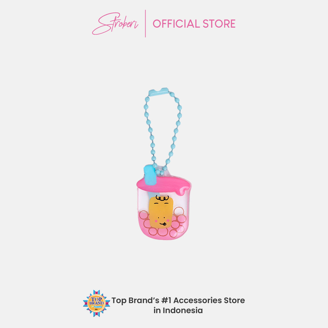 Stroberi Acrylic F&B 3D Keychain