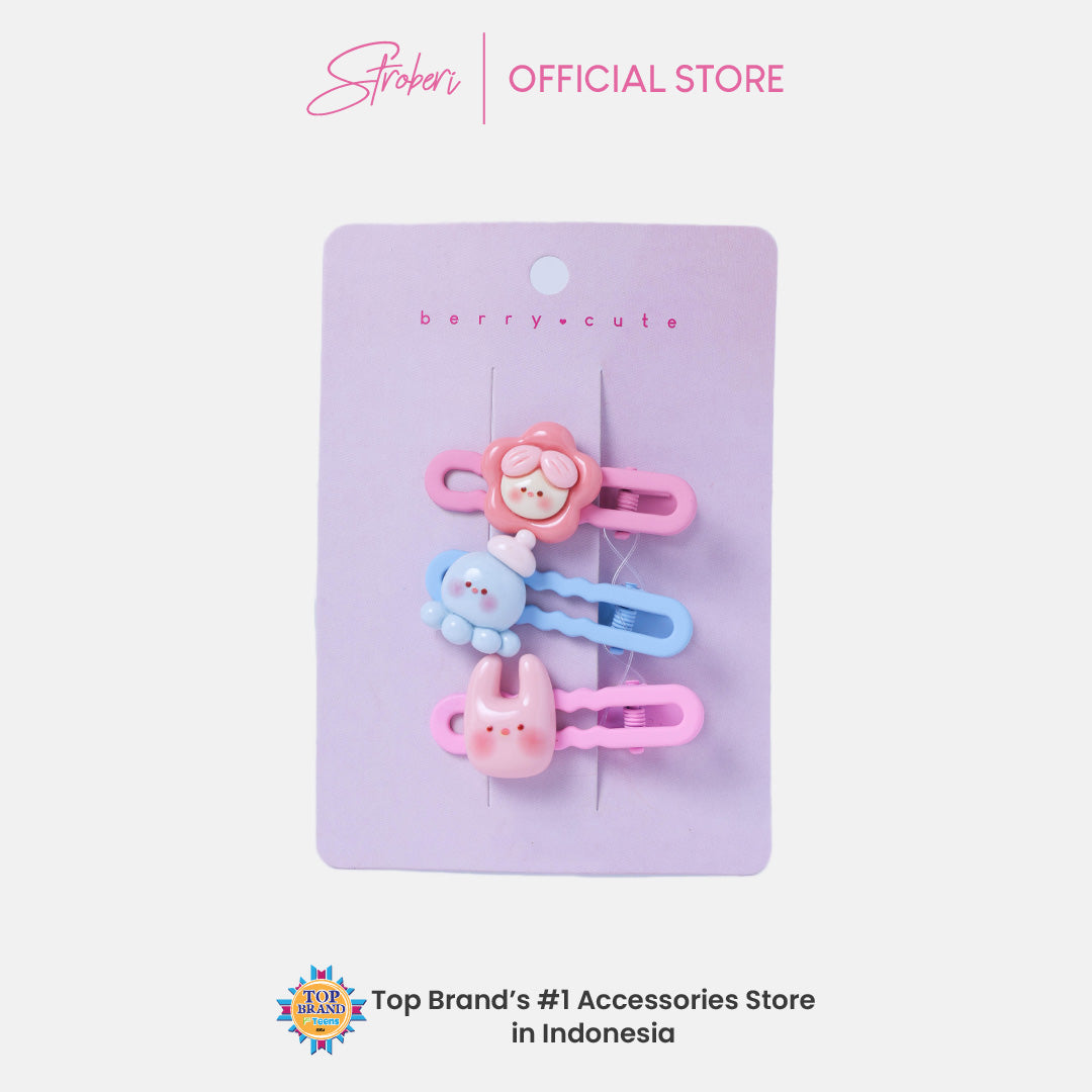 Stroberi Cute Kids Hair Clip Set