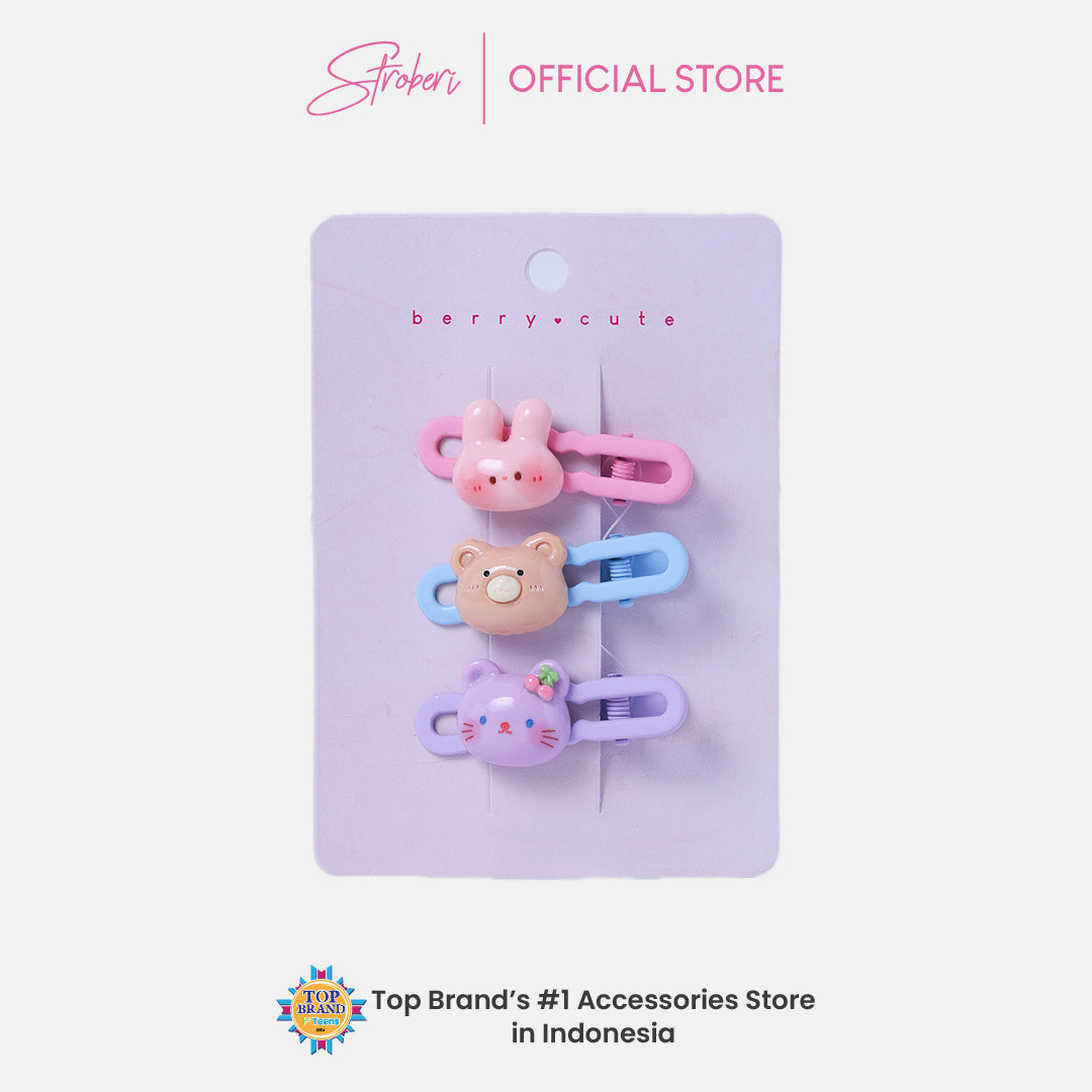 Stroberi Cute Kids Hair Clip Set