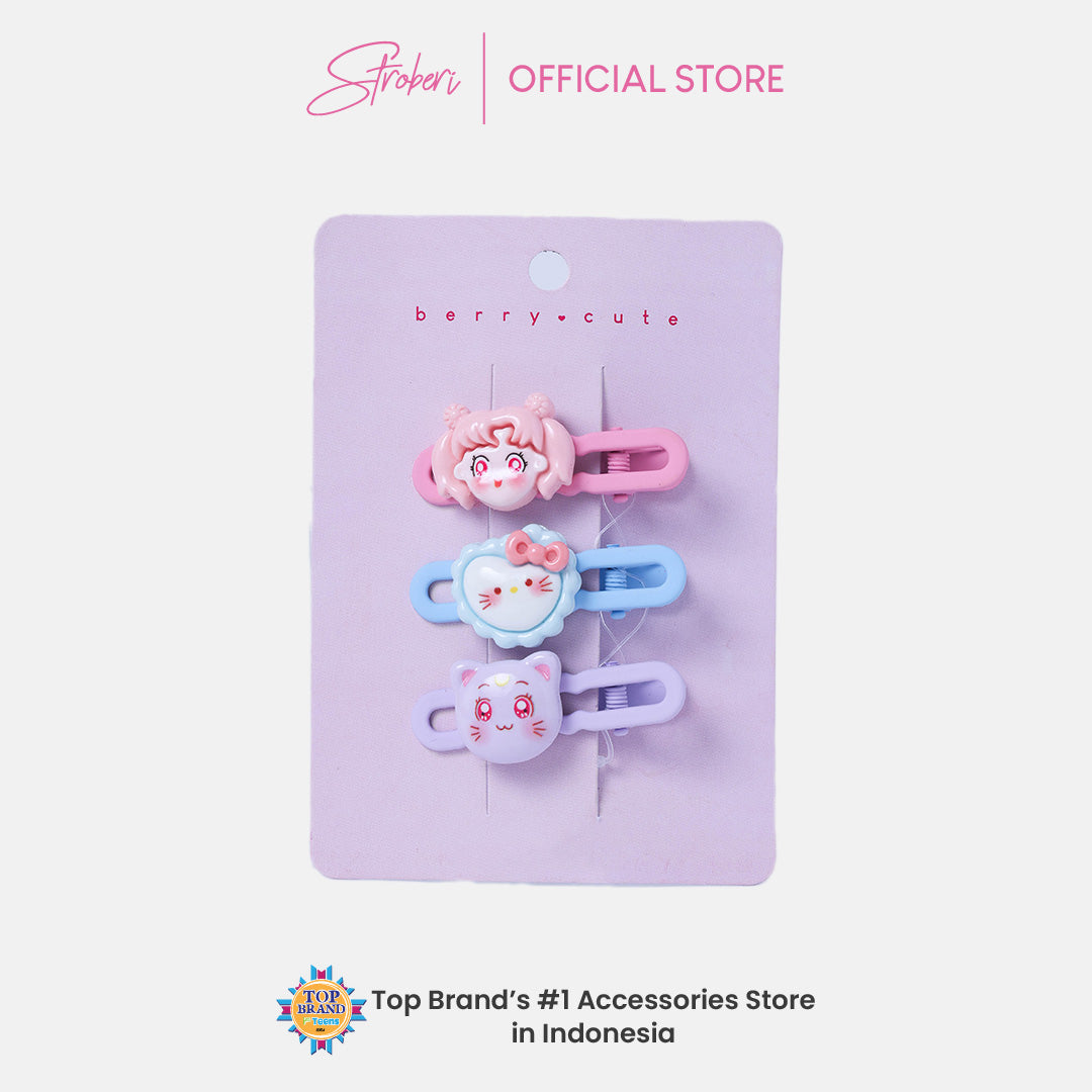 Stroberi Cute Kids Hair Clip Set