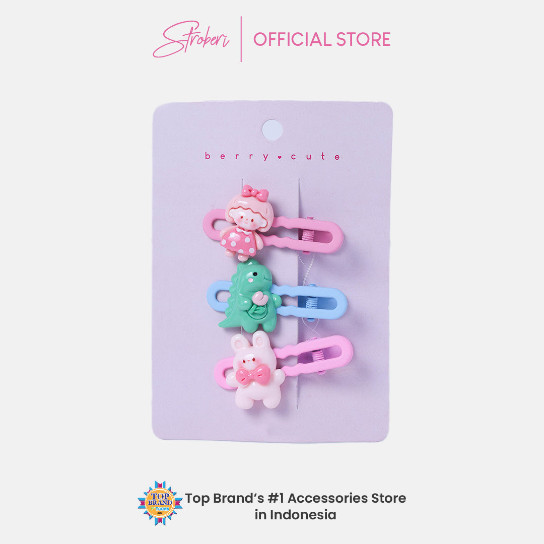 Stroberi Cute Kids Hair Clip Set