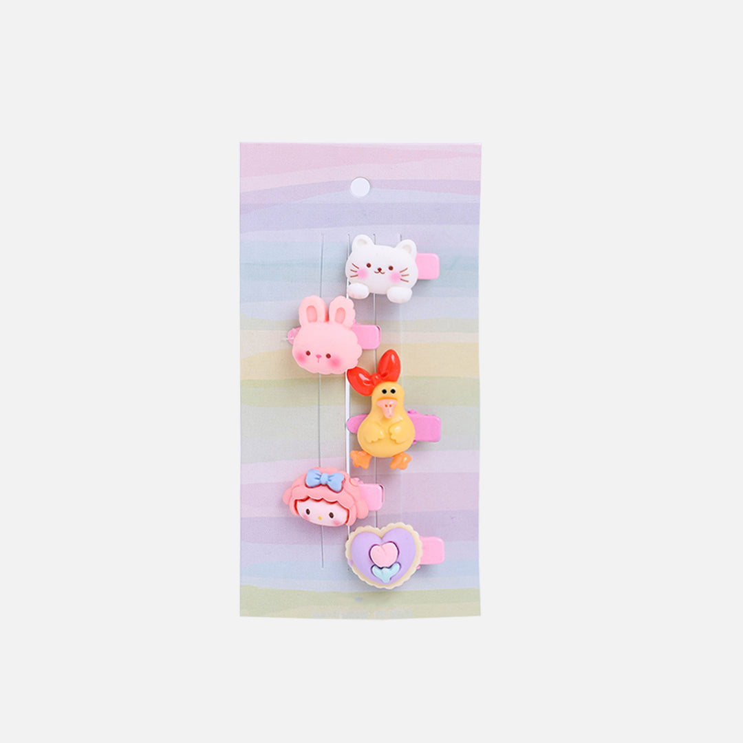 Stroberi Mix Shapes Hair Clip Set