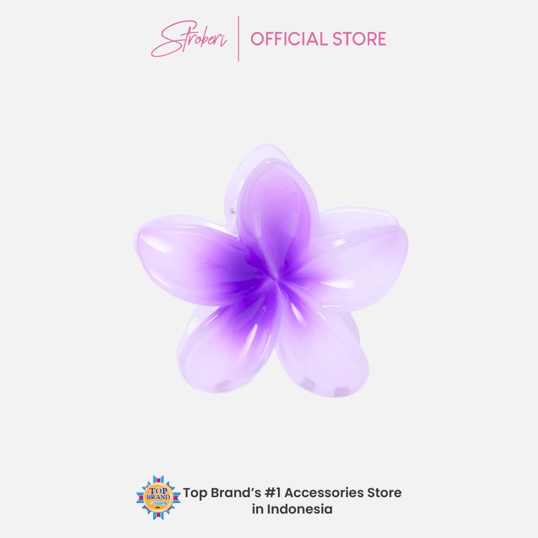 Stroberi Frangipani Flower Hair Clip