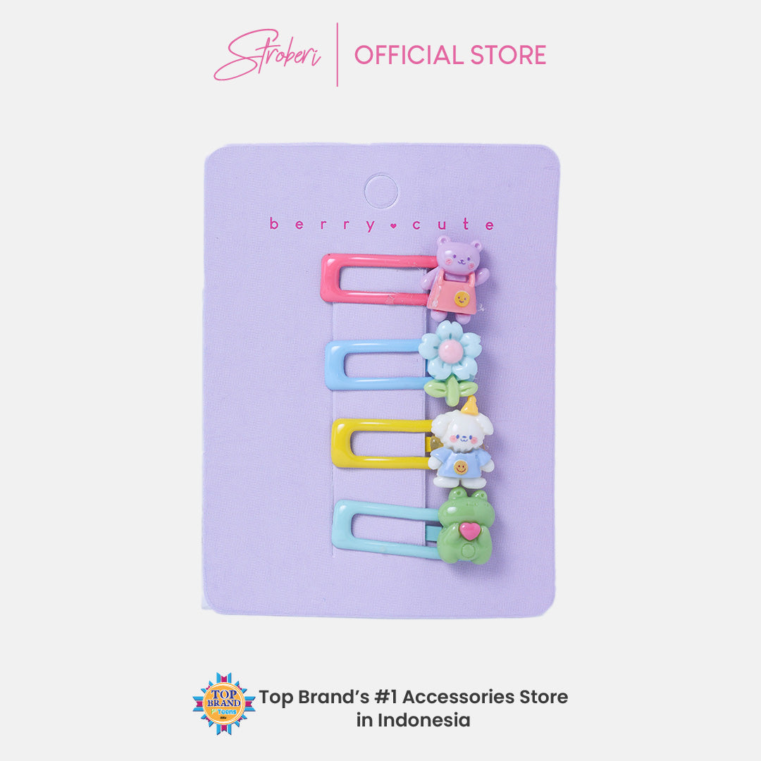 Stroberi Cute Kids Hair Clip Set
