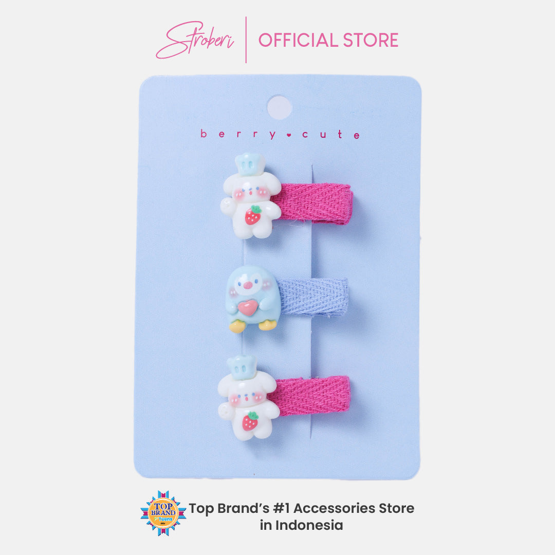 Stroberi Cute Kids Hair Clip Set