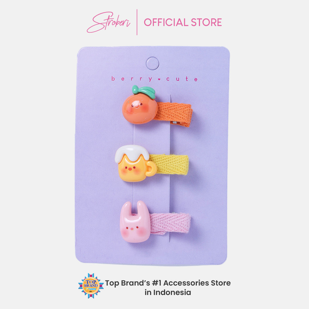 Stroberi Cute Kids Hair Clip Set