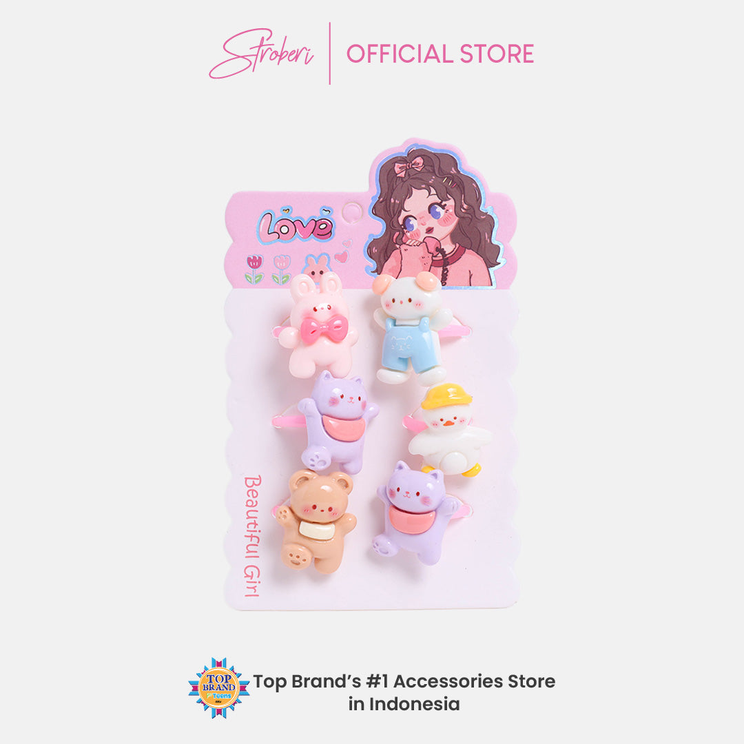 Stroberi Character Kids Ring Set