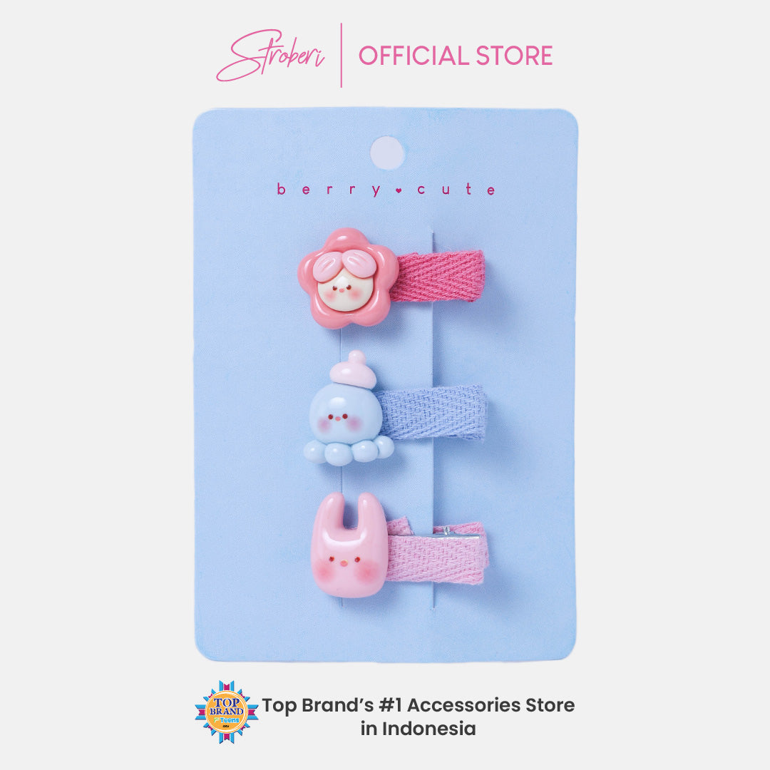 Stroberi Cute Kids Hair Clip Set