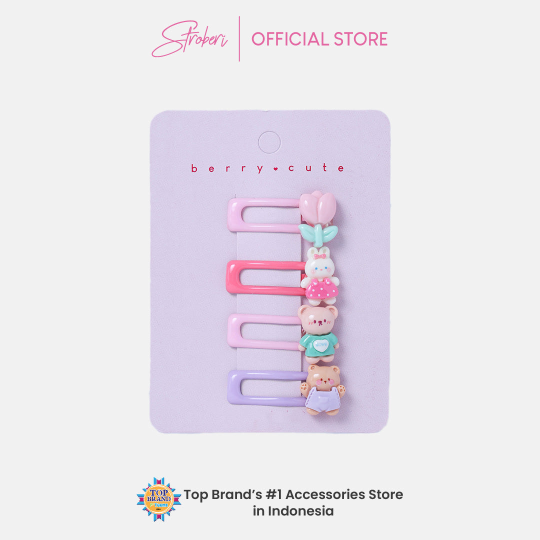 Stroberi Cute Kids Hair Clip Set