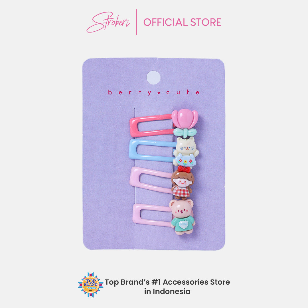 Stroberi Cute Kids Hair Clip Set