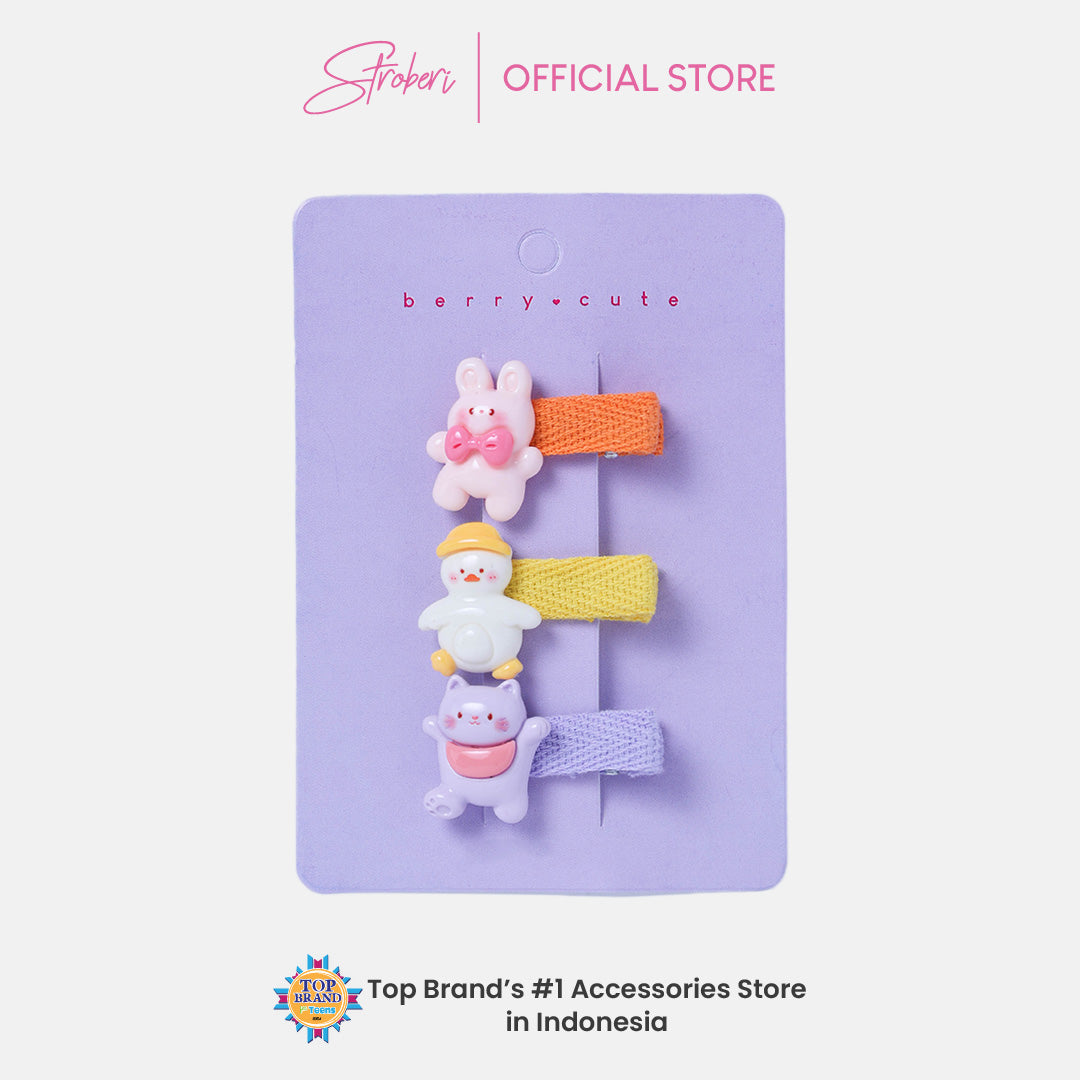 Stroberi Cute Kids Hair Clip Set