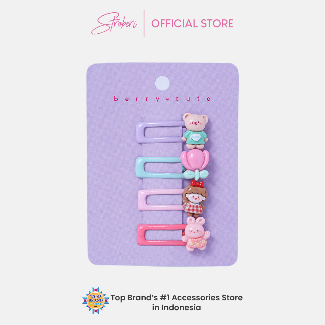 Stroberi Cute Kids Hair Clip Set