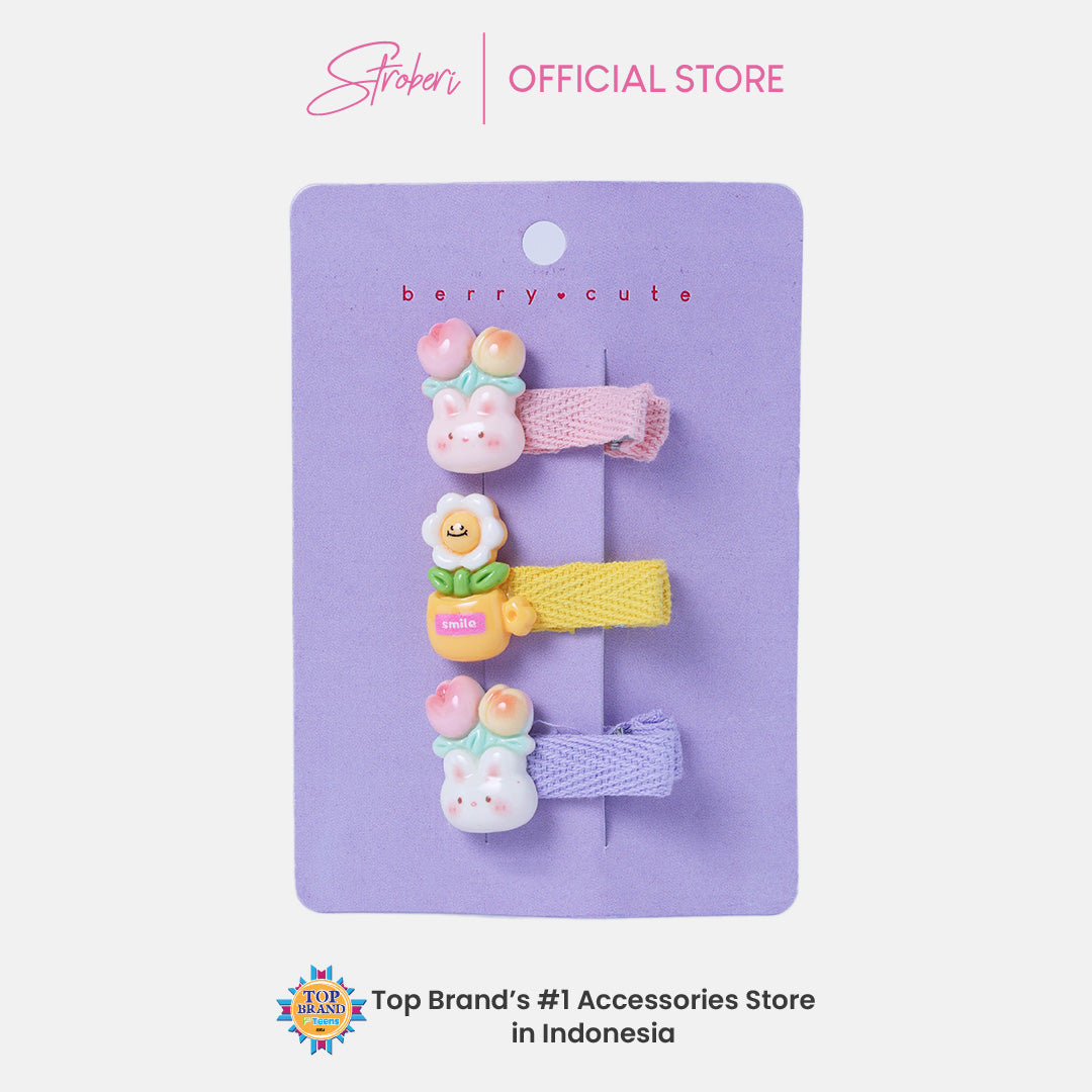 Stroberi Cute Kids Hair Clip Set