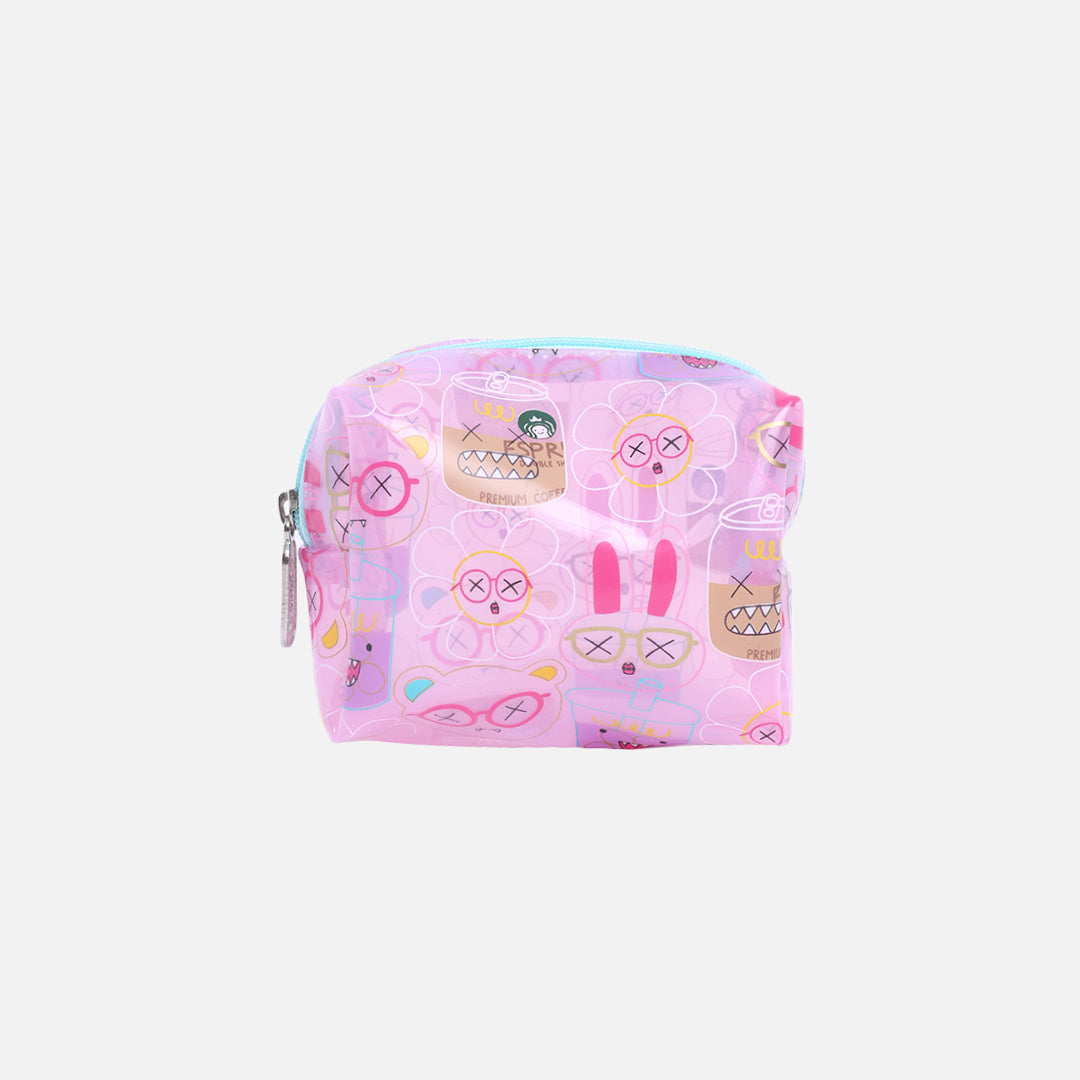 Stroberi Clear Line Color Pouch Series