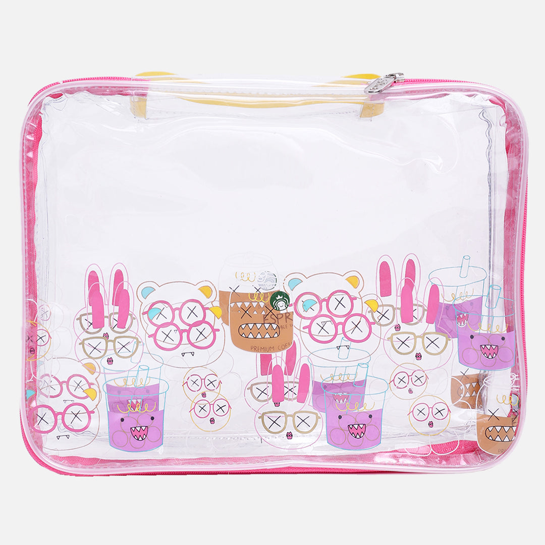 Stroberi Clear Line Pouch Series
