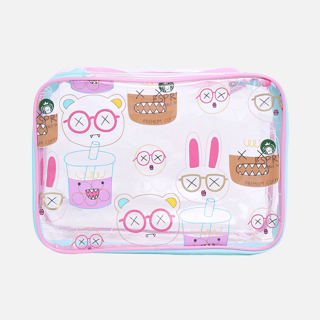 Stroberi Clear Line Pouch Series