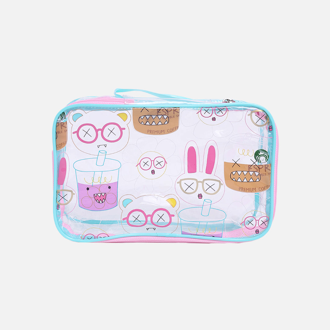 Stroberi Clear Line Pouch Series
