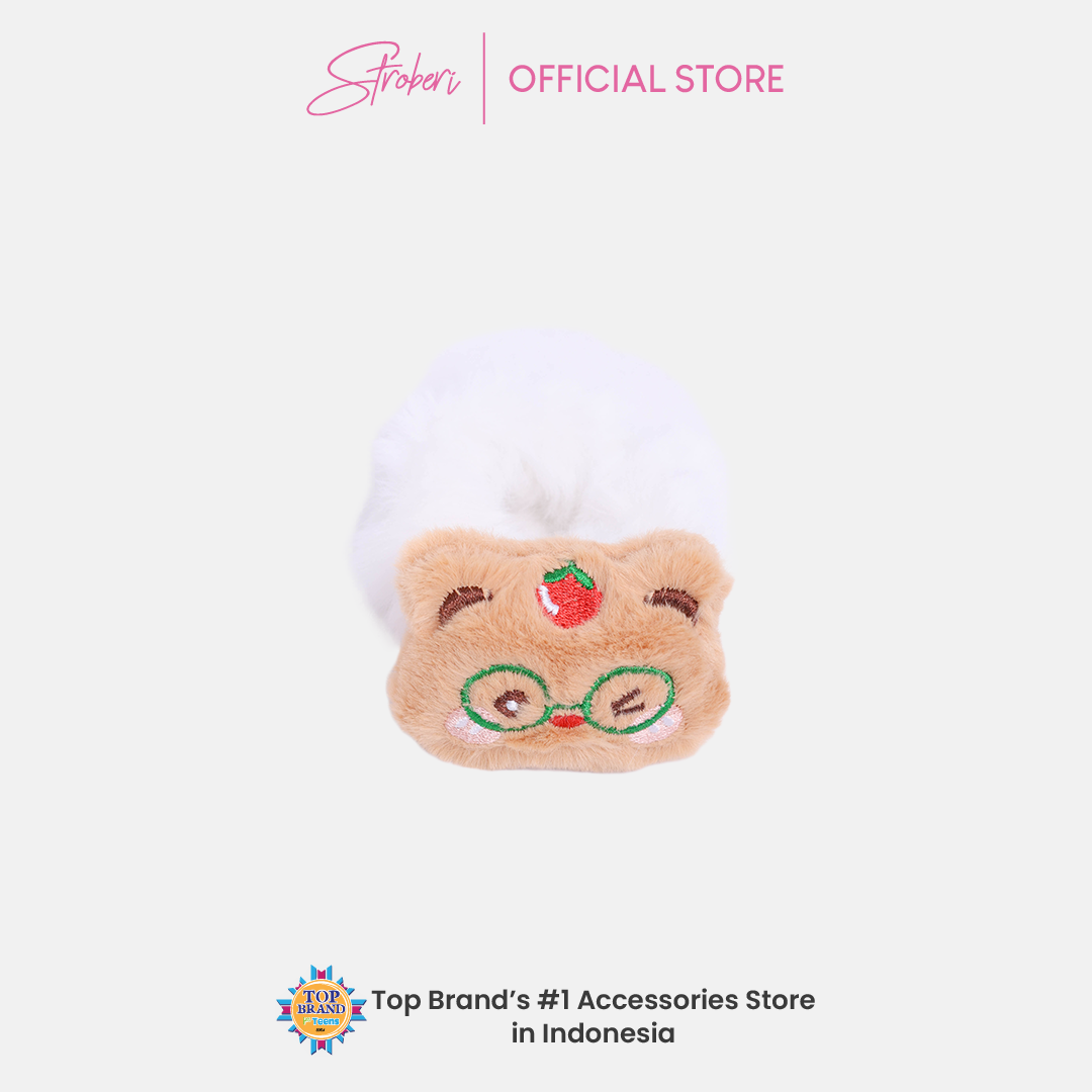 Stroberi Fur Character Hair Tie