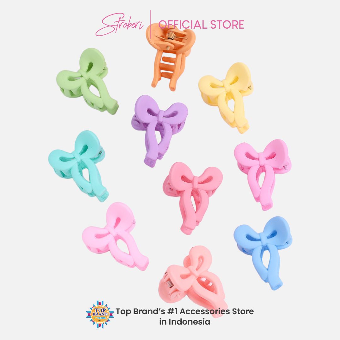 Stroberi Colored Mini Doff Hair Clip
