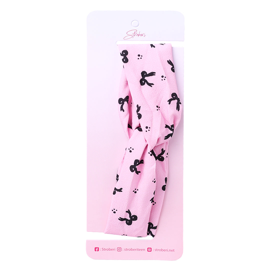 Stroberi Knot Fabric Headband -1