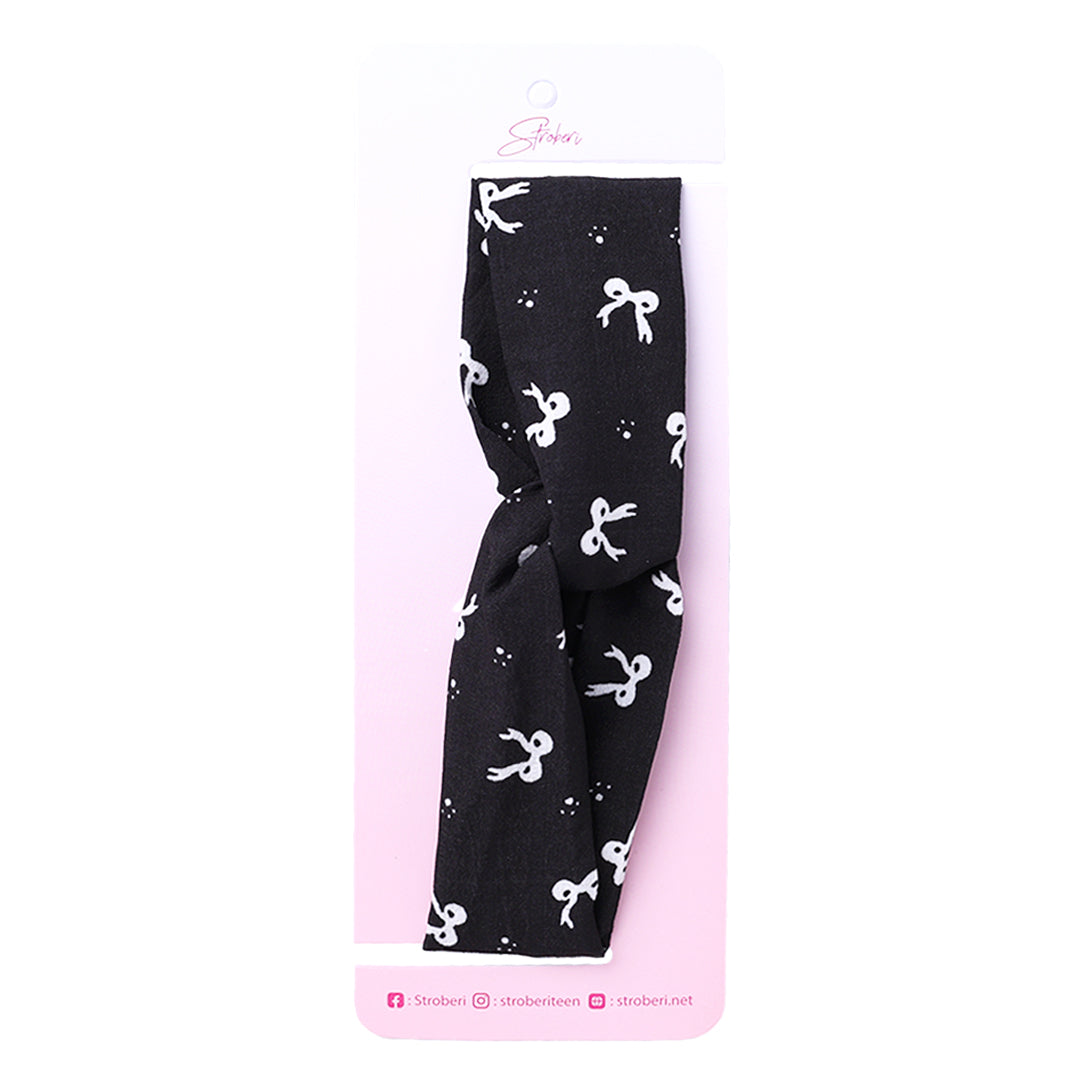 Stroberi Knot Fabric Headband -1