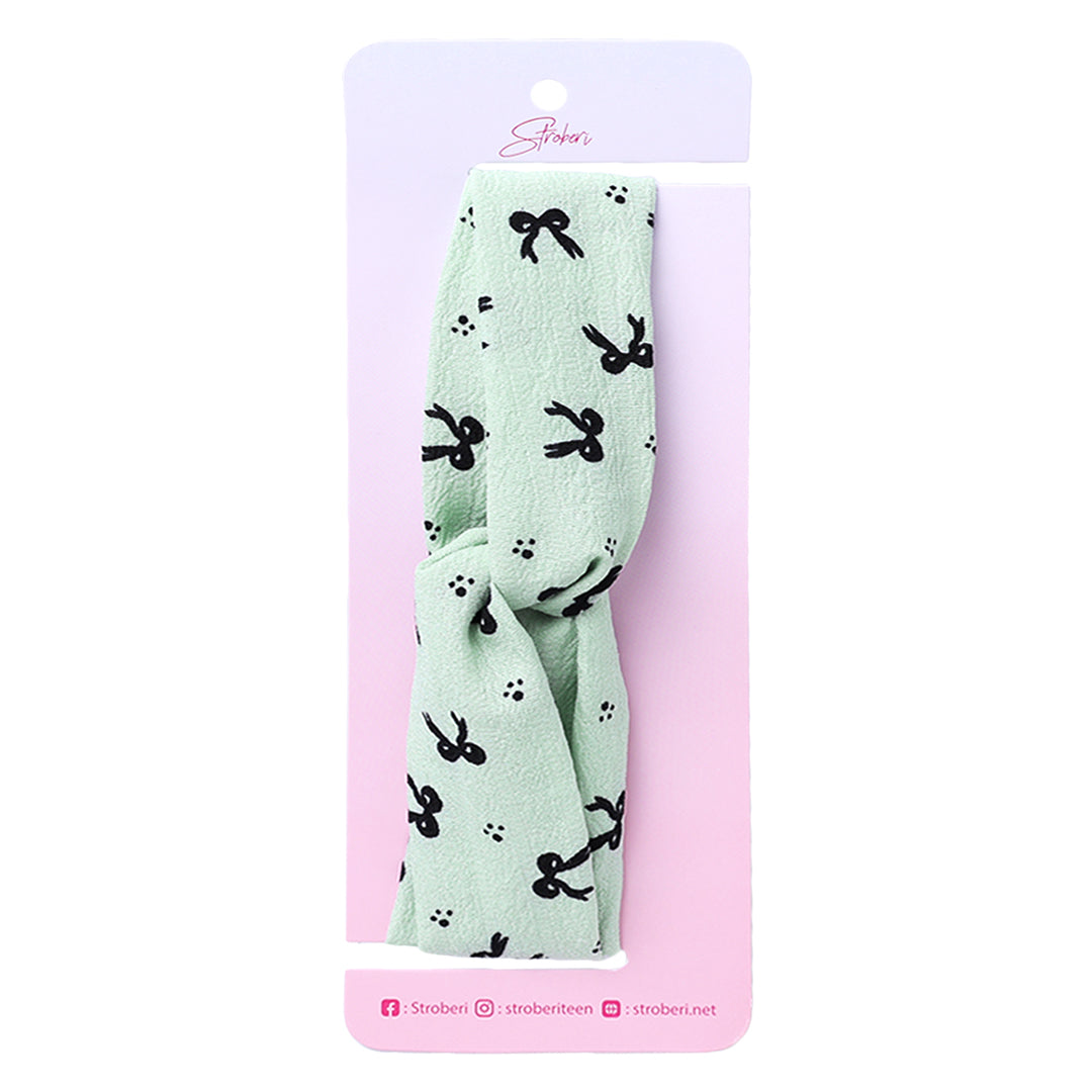 Stroberi Knot Fabric Headband -1