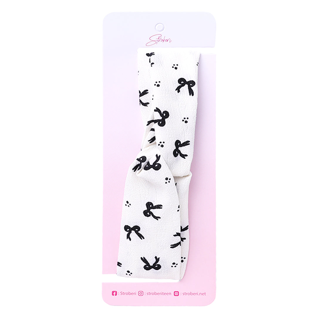 Stroberi Knot Fabric Headband -1
