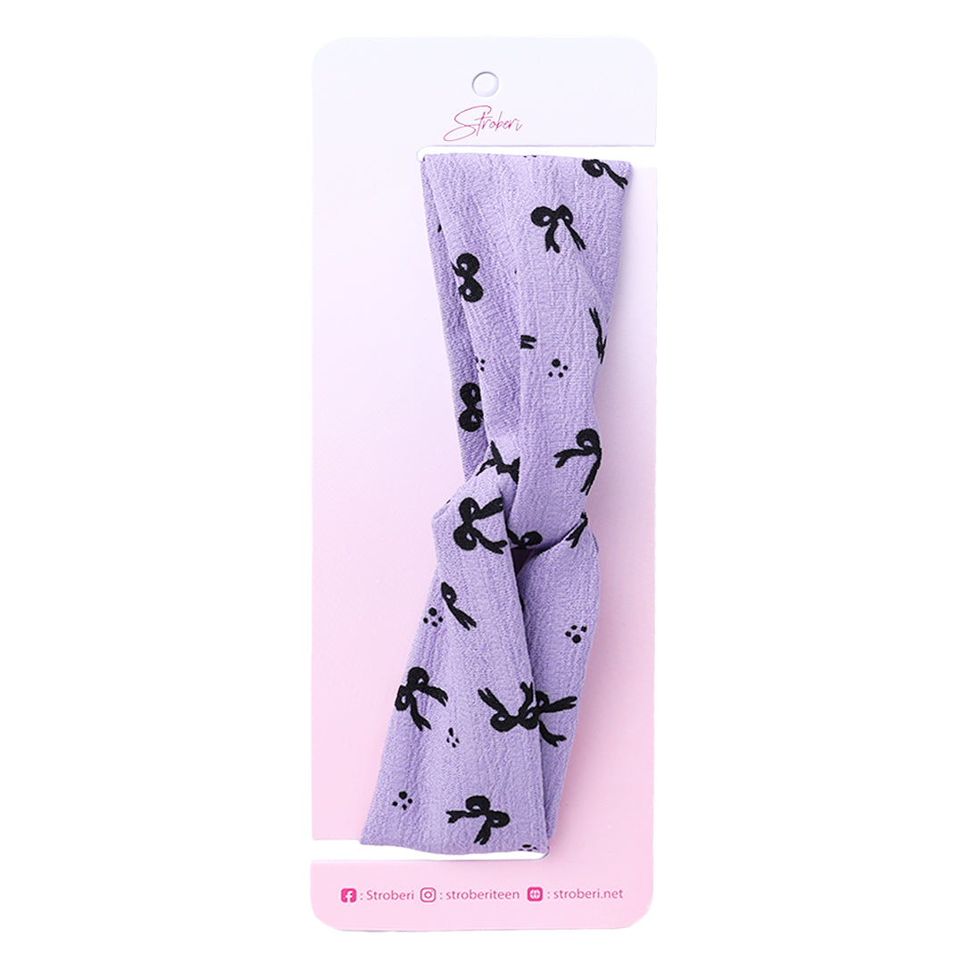Stroberi Knot Fabric Headband -1