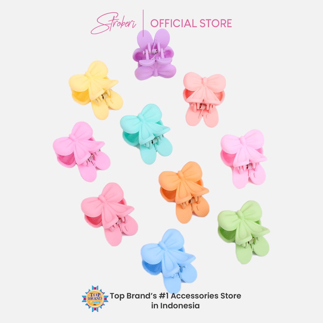 Stroberi Colored Mini Doff Hair Clip