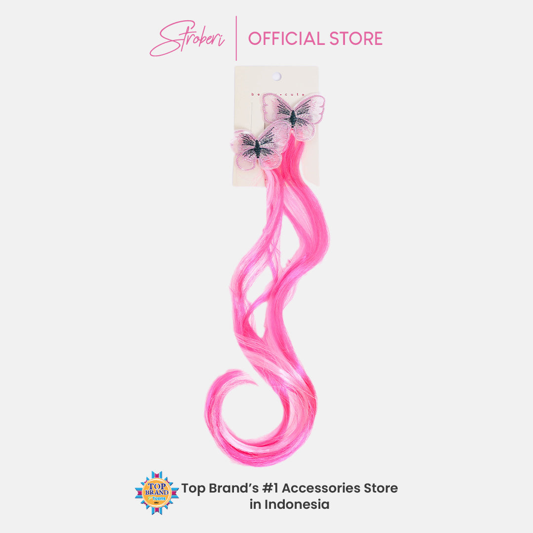 Stroberi Butterfly Extension Hair Clip
