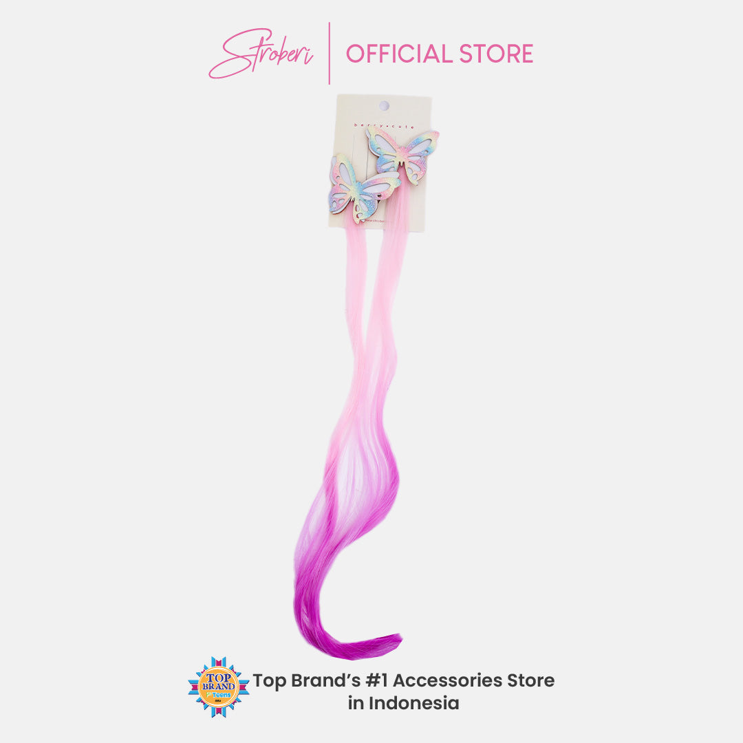 Stroberi Butterfly Extension Hair Clip