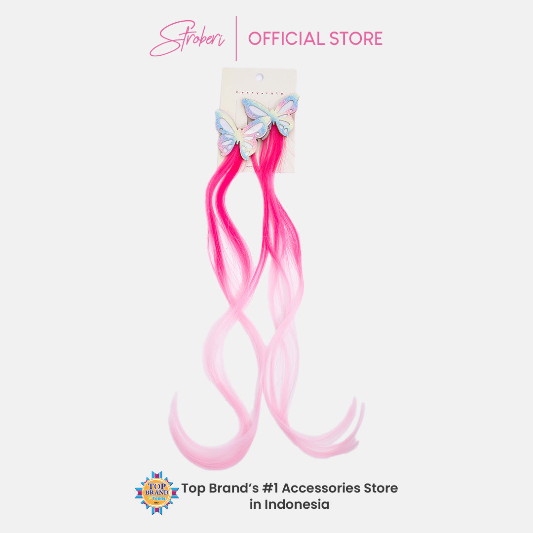 Stroberi Butterfly Extension Hair Clip