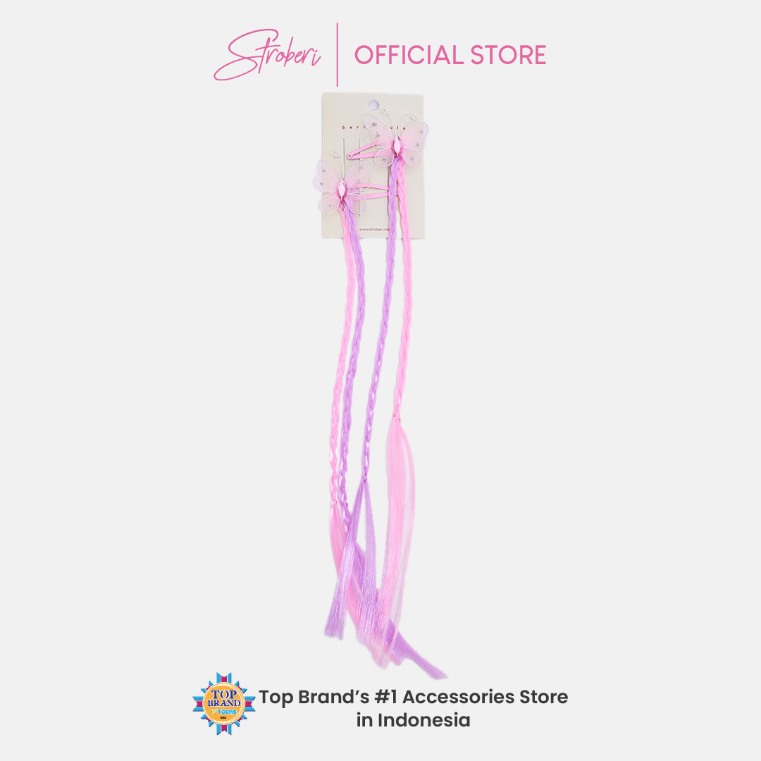 Stroberi Butterfly Extension Hair Clip