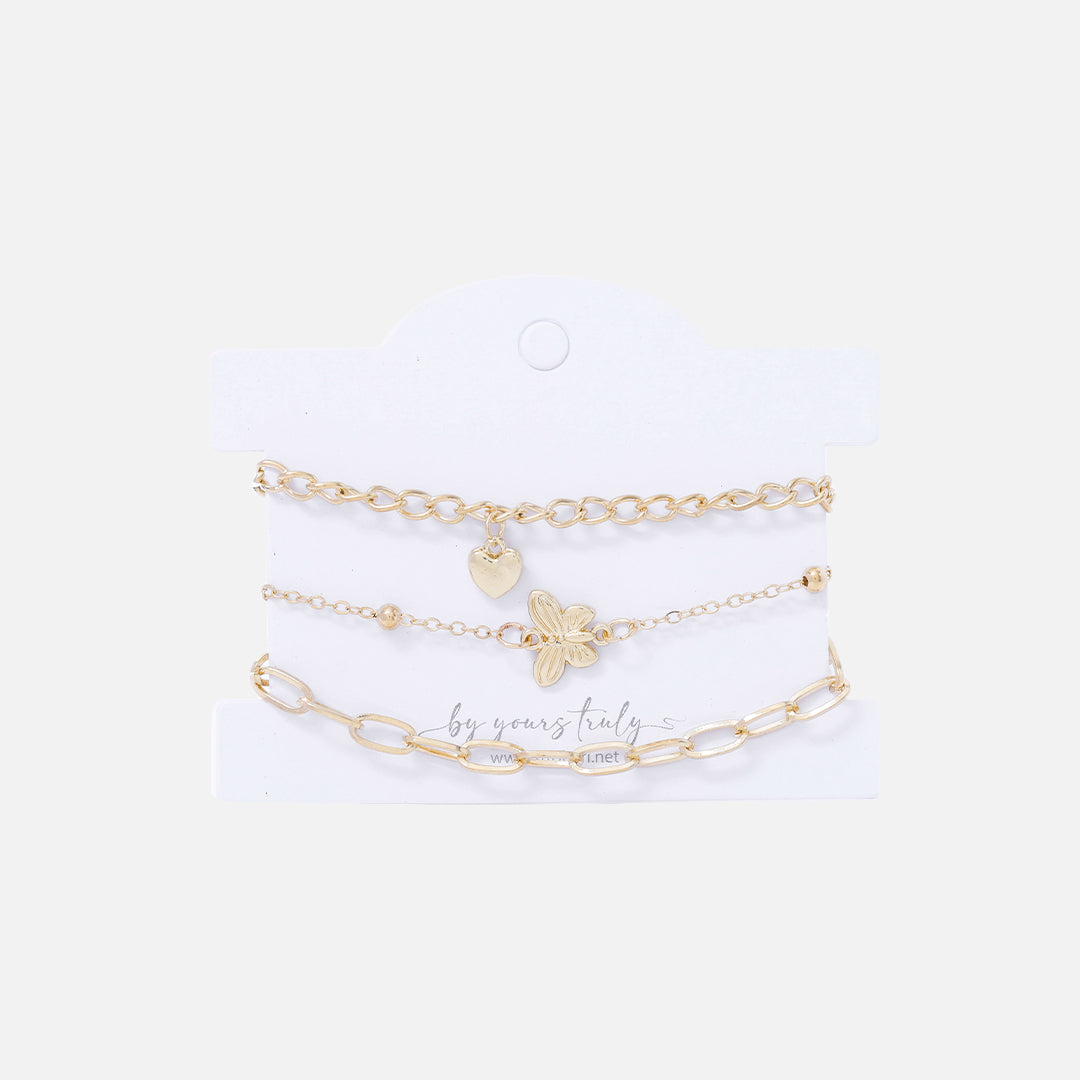 Stroberi Chain Bracelet Set