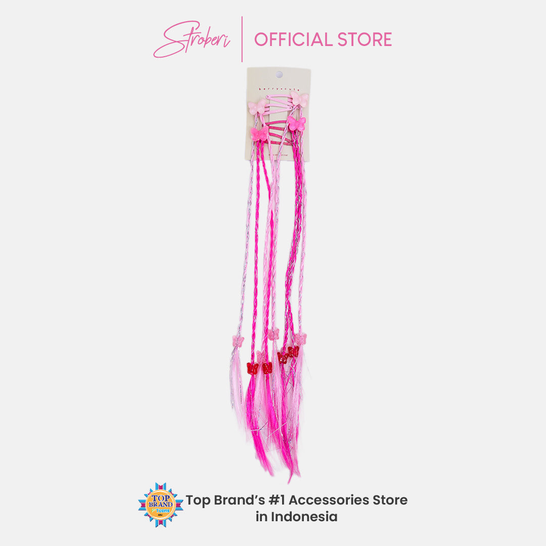 Stroberi Butterfly Extension Hair Clip