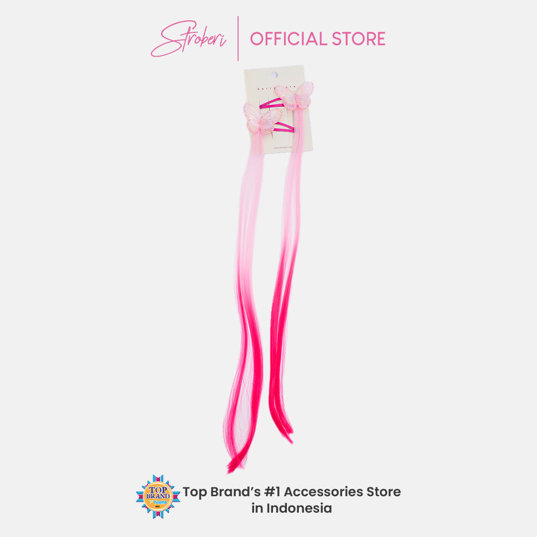 Stroberi Butterfly Extension Hair Clip