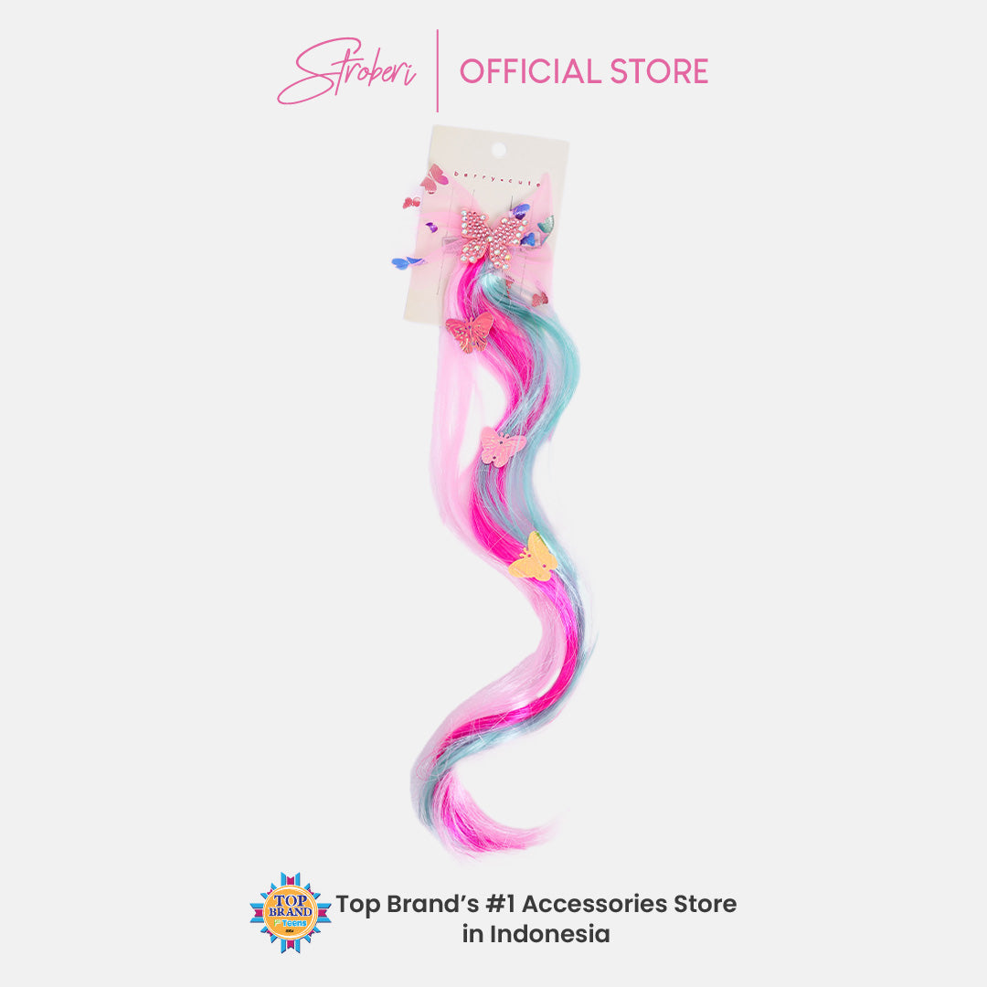 Stroberi Butterfly Extension Hair Clip
