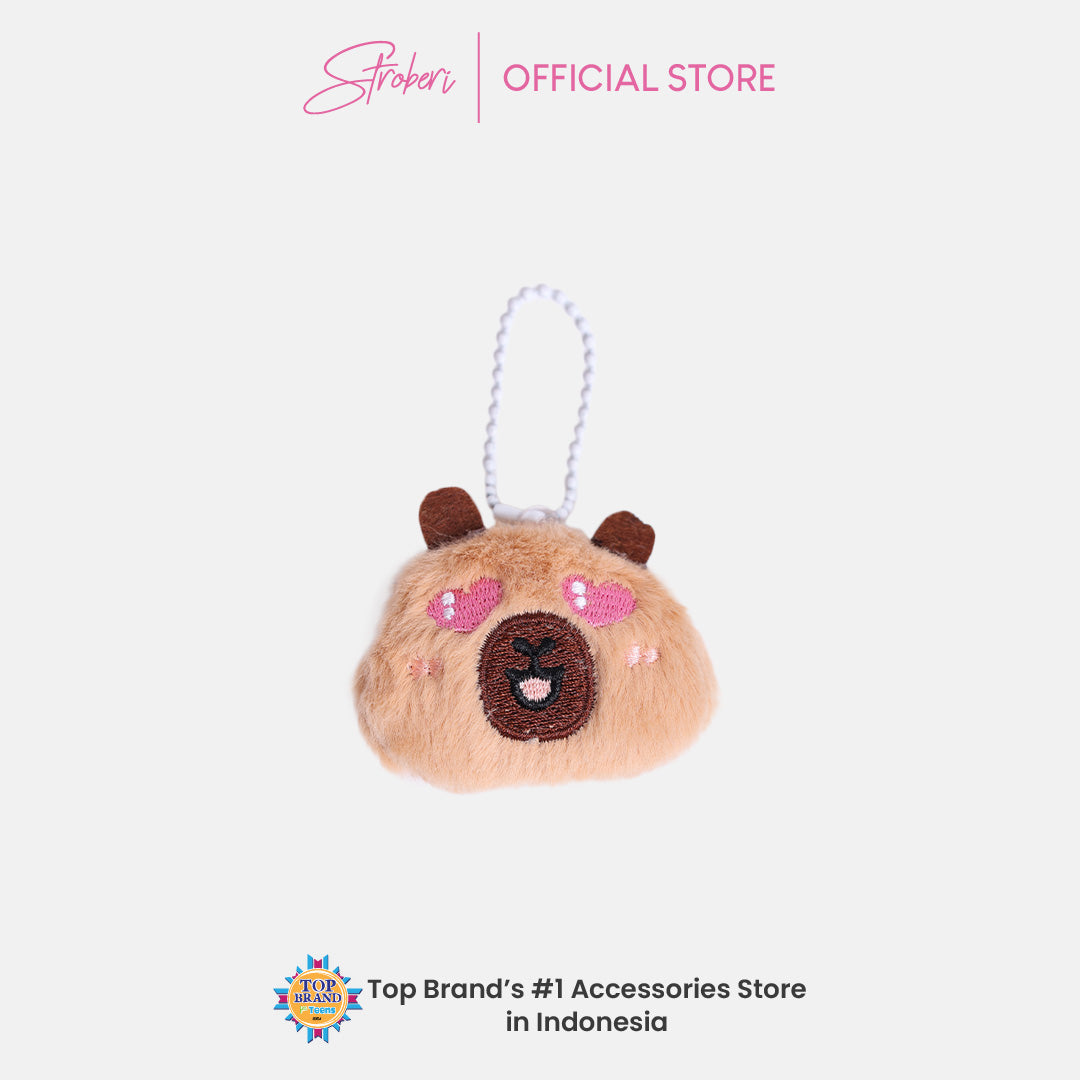 Stroberi Fur Character Keychain