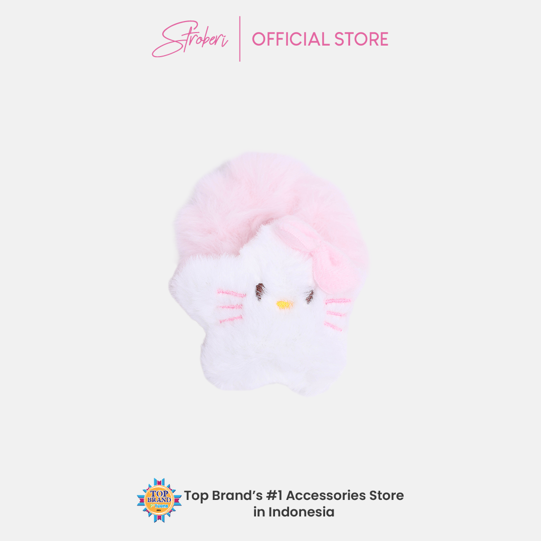 Stroberi Fur Character Hair Tie