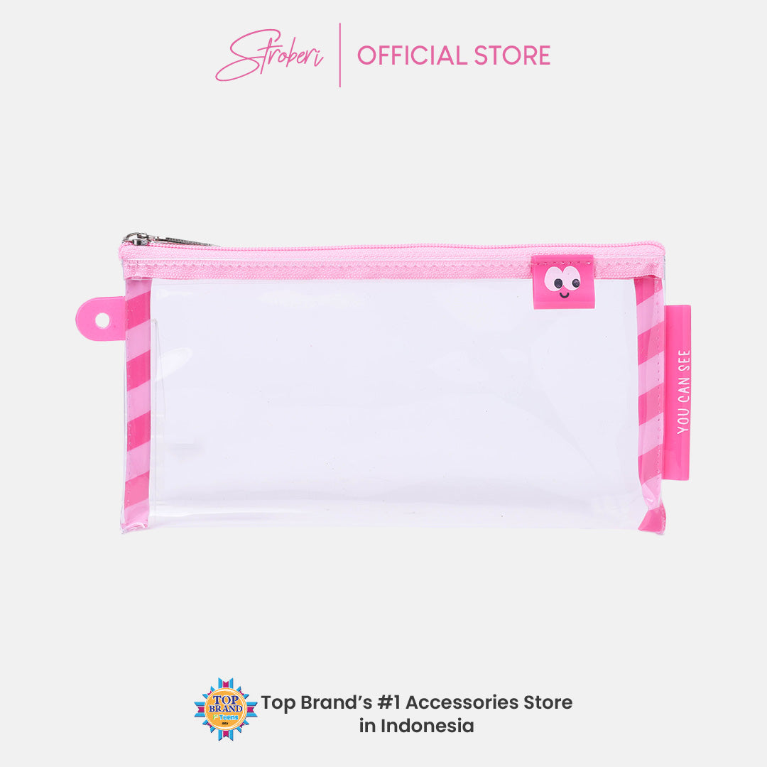 Stroberi Mini Clear Pouch